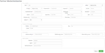 WebPiac Programcsomag - Web alapú ügyviteli szoftver - Partnerkezelés